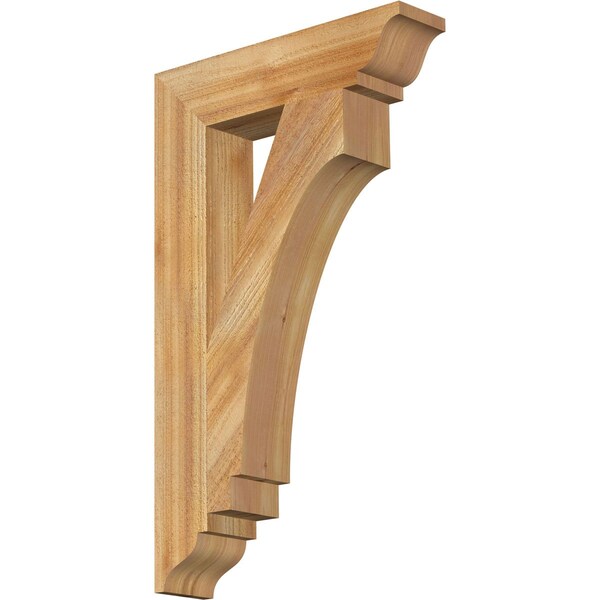 Ekena Millwork Imperial Traditional Rough Sawn Bracket, Western Red Cedar, 4"W x 18"D x 30"H BKT04X18X30IMP01RWR - main